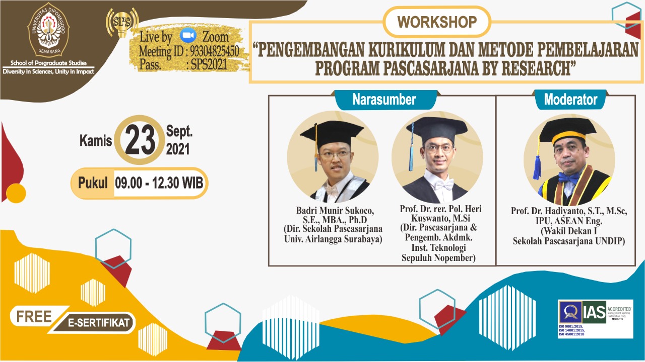 WORKSHOP “PENGEMBANGAN KURIKULUM DAN METODE PEMBELAJARAN PROGRAM ...