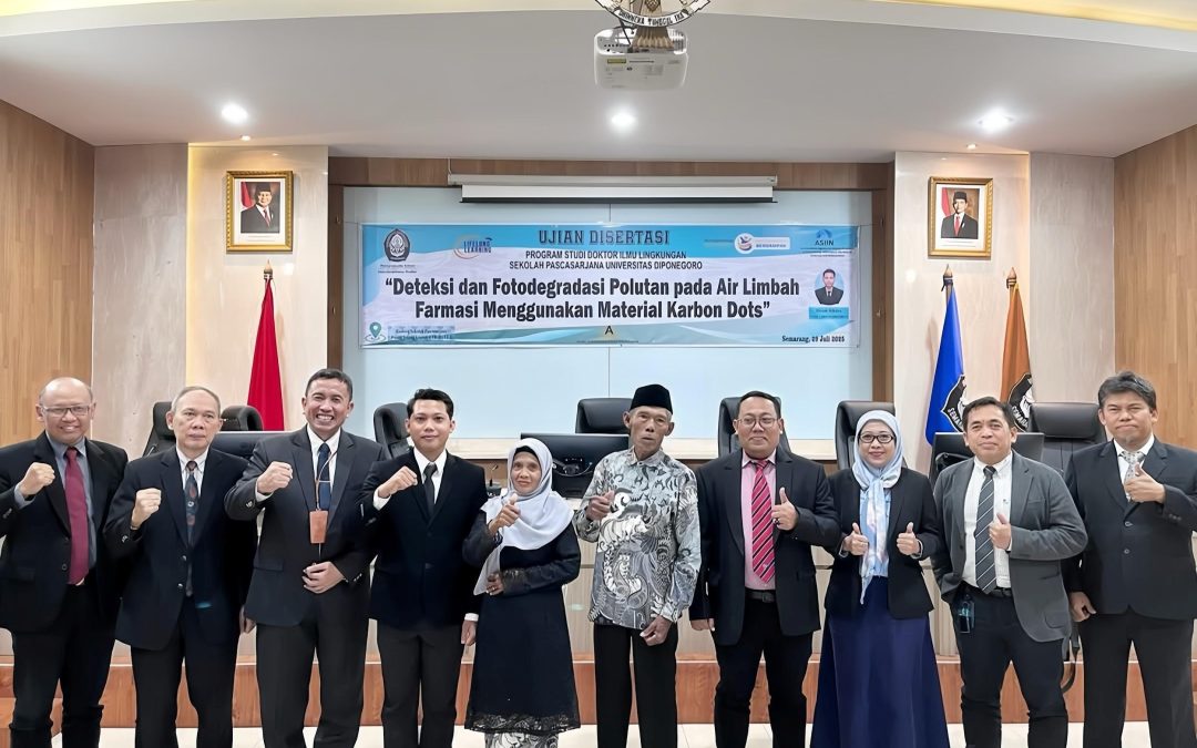 SPs Undip Gelar Sidang Disertasi Bertajuk “Deteksi dan Fotodegradasi Polutan pada Air Limbah Farmasi Menggunakan Material Karbon Dots”