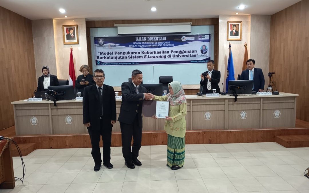 SPs Undip Gelar Sidang Disertasi Bertajuk “Model Pengukuran Keberhasilan Penggunaan Berkelanjutan Sistem E-Learning di Universitas”